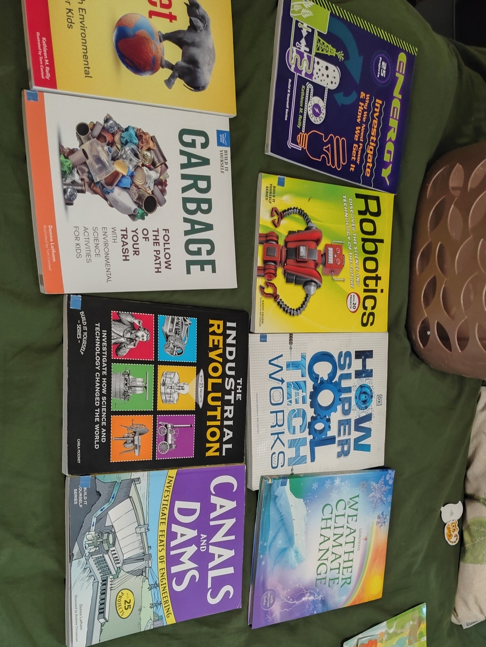 Assorted STEM Activity Books - Robotics, Garbage, Weather, Energy & More